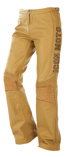 Icon Bombshell Tan Leather Pants